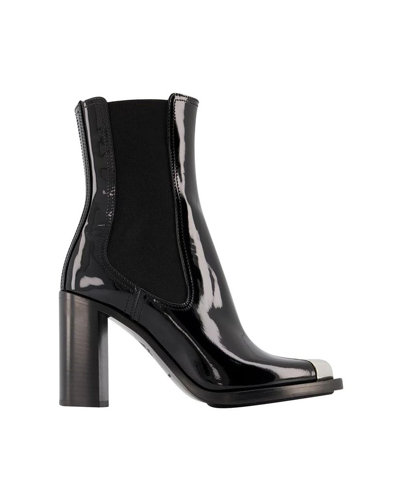 商品Alexander McQueen|Boots in Black/Silver Leather,价格¥7080,第1张图片