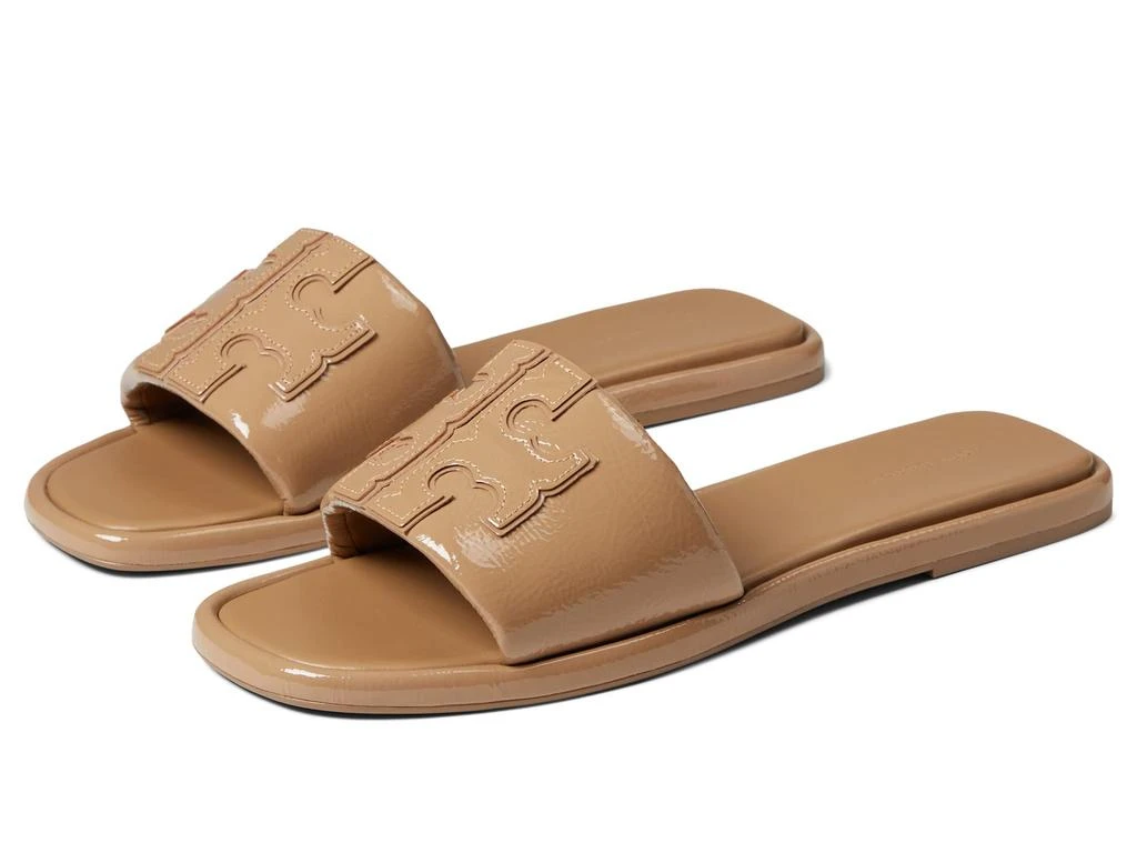 商品Tory Burch|Double T Sport Slide,价格¥1339-¥1488,第1张图片