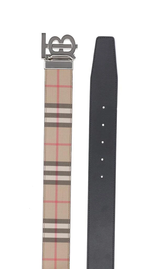 商品Burberry|Burberry Reversible TB Plaque Checked Belt,价格¥3596,第2张图片详细描述