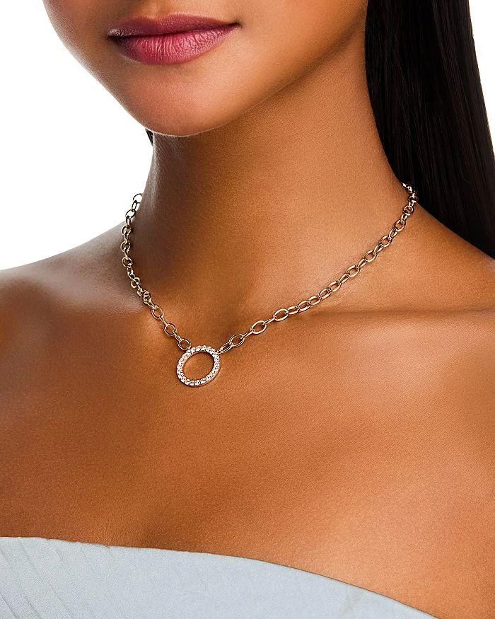 商品Bloomingdale's Fine Collection|Diamond Circle Pendant Necklace in 14K Yellow Gold, 1.0 tcw,价格¥71422,第2张图片详细描述