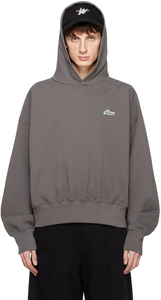 商品We11done|Gray Wappen Hoodie,价格¥1928,第1张图片