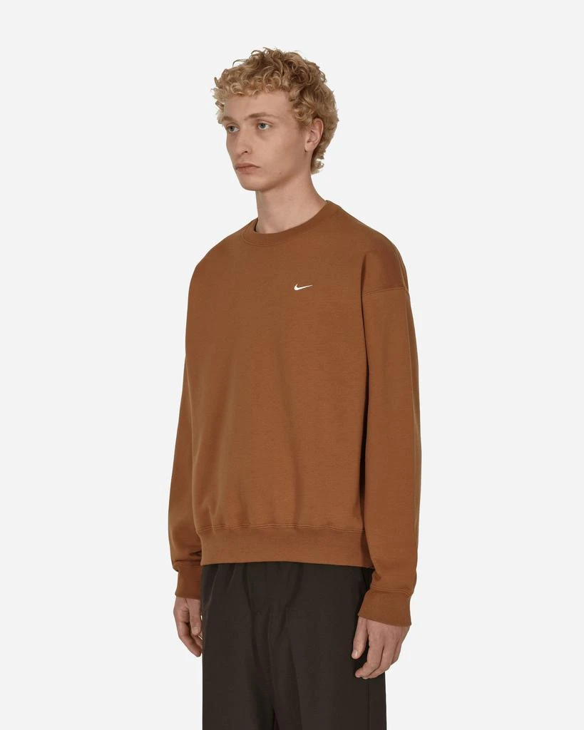 商品NIKE|Solo Swoosh Crewneck Sweatshirt Brown,价格¥596,第2张图片详细描述