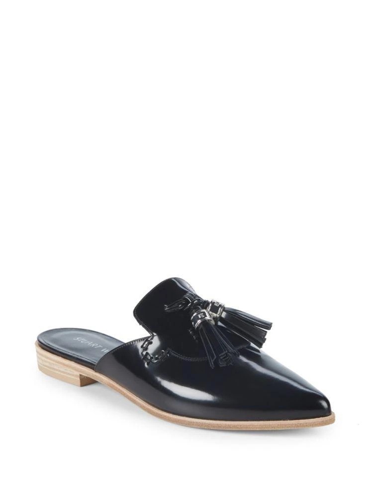 商品Stuart Weitzman|Slidealong Leather Mules,价格¥1262,第1张图片