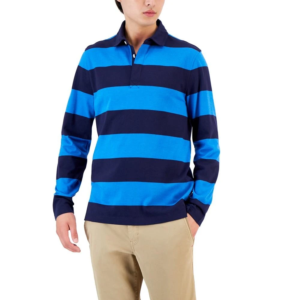 商品Club Room|Men's Vintage Striped Rugby Polo, Created for Macy's,价格¥149,第1张图片