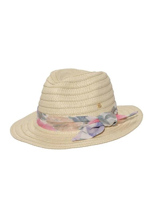 商品Ralph Lauren|Ralph Lauren Fedora With Floral Band With Knot,价格¥156,第1张图片