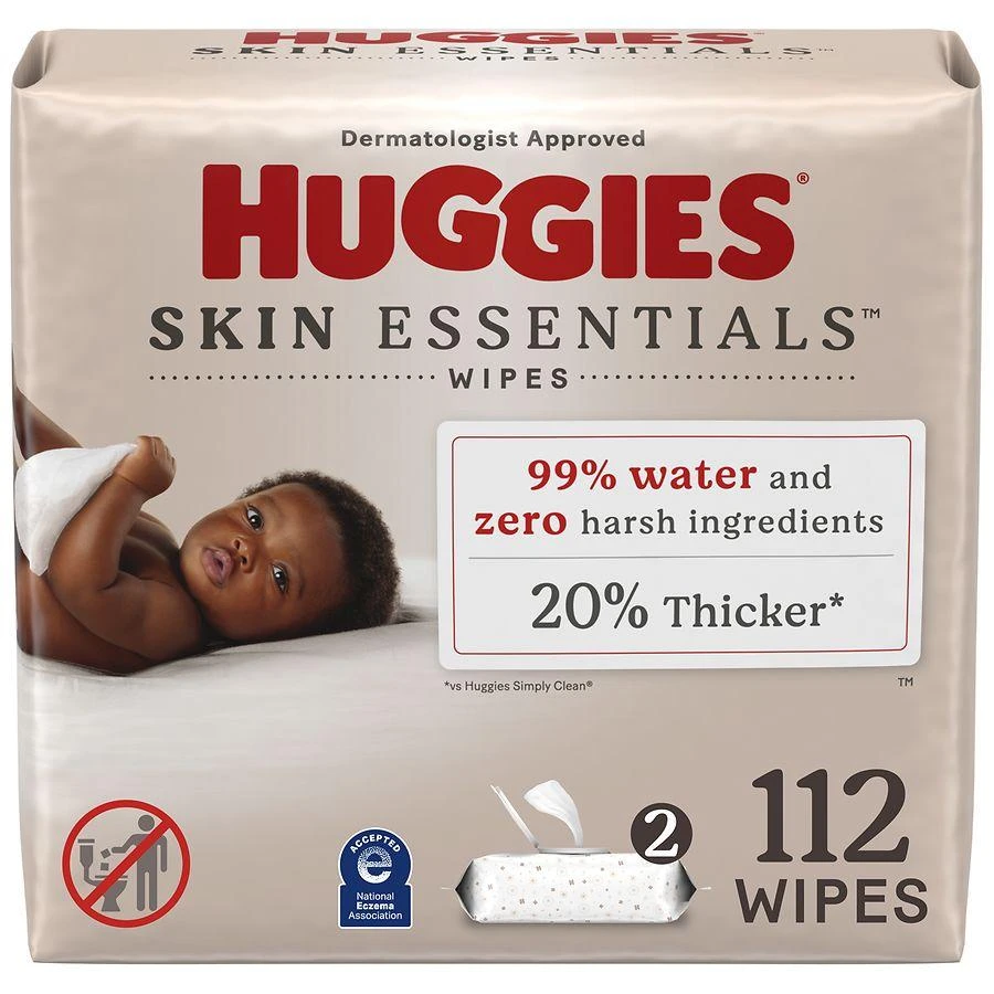 商品Huggies|Baby Wipes, Flip Top Packs Unscented, 112,价格¥81,第1张图片