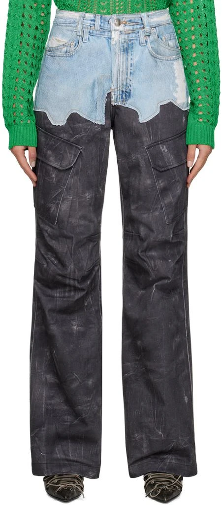 商品ANDERSSON BELL|Black Trompe L'œil Jeans,价格¥4198,第1张图片