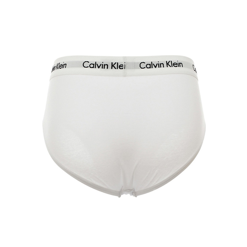 Calvin Klein 卡尔文 克莱恩 白色棉氨纶男士三角内裤1件装 NU2661-100商品第3张图片规格展示