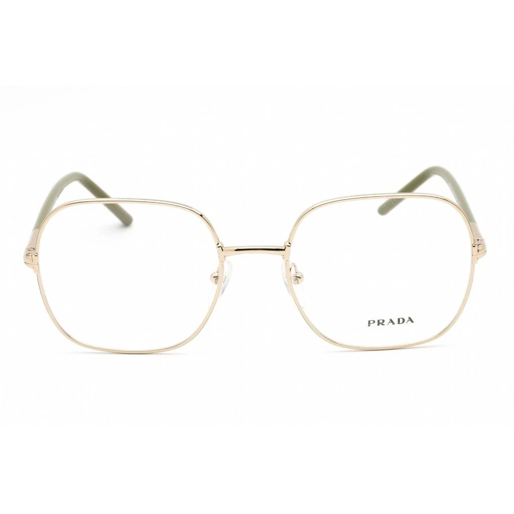 商品Prada|Prada Women's Eyeglasses - Full Rim Square Pale Gold Metal Frame | 0PR 56WV ZVN1O1,价格¥908,第2张图片详细描述