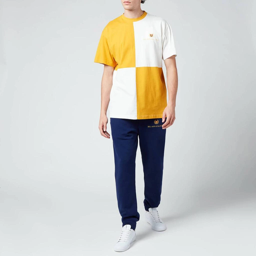 商品The Hut|Bel-Air Athletics Men's Macro Check T-Shirt - Lion, Notebook White,价格¥58,第3张图片详细描述