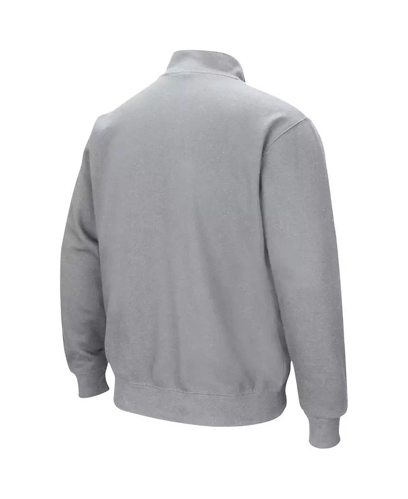 商品Colosseum|Men's Heathered Gray Seton Hall Pirates Tortugas Team Logo Quarter-Zip Jacket,价格¥280,第4张图片详细描述