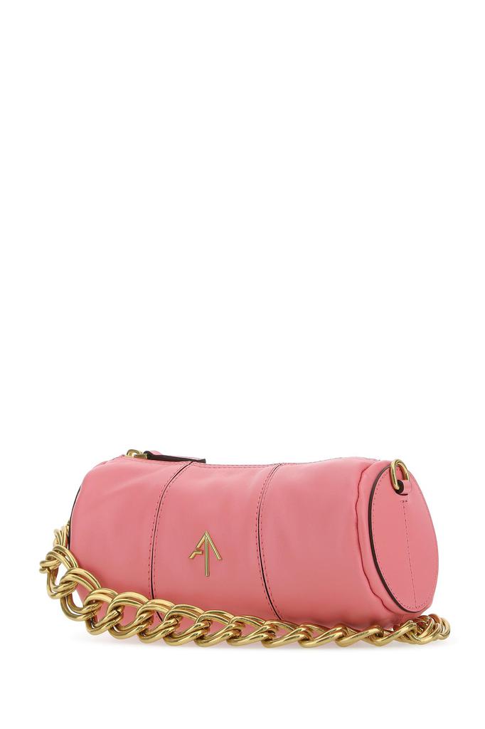 Dark pink leather mini XX Cylinder handbag商品第1张图片规格展示