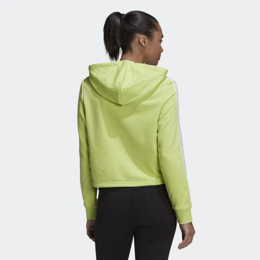 商品Adidas|Women's adidas Essentials 3-Stripes Cropped Hoodie,价格¥252,第3张图片详细描述