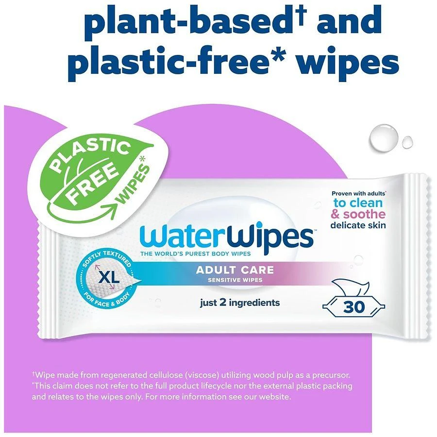 商品WaterWipes|Sensitive+ Body & Intimate, 3-In-1 Cleans, Cares, Protects, 99.9% Water Unscented,价格¥82,第5张图片详细描述