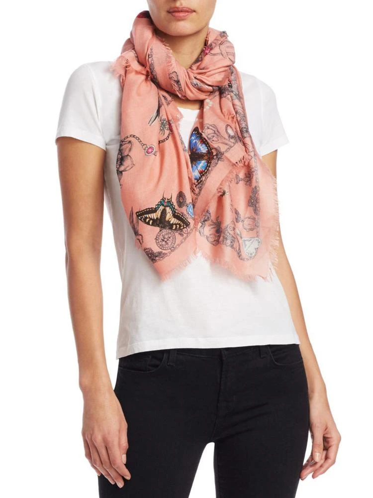 商品Alexander McQueen|Treasure Skull Scarf,价格¥1265,第1张图片