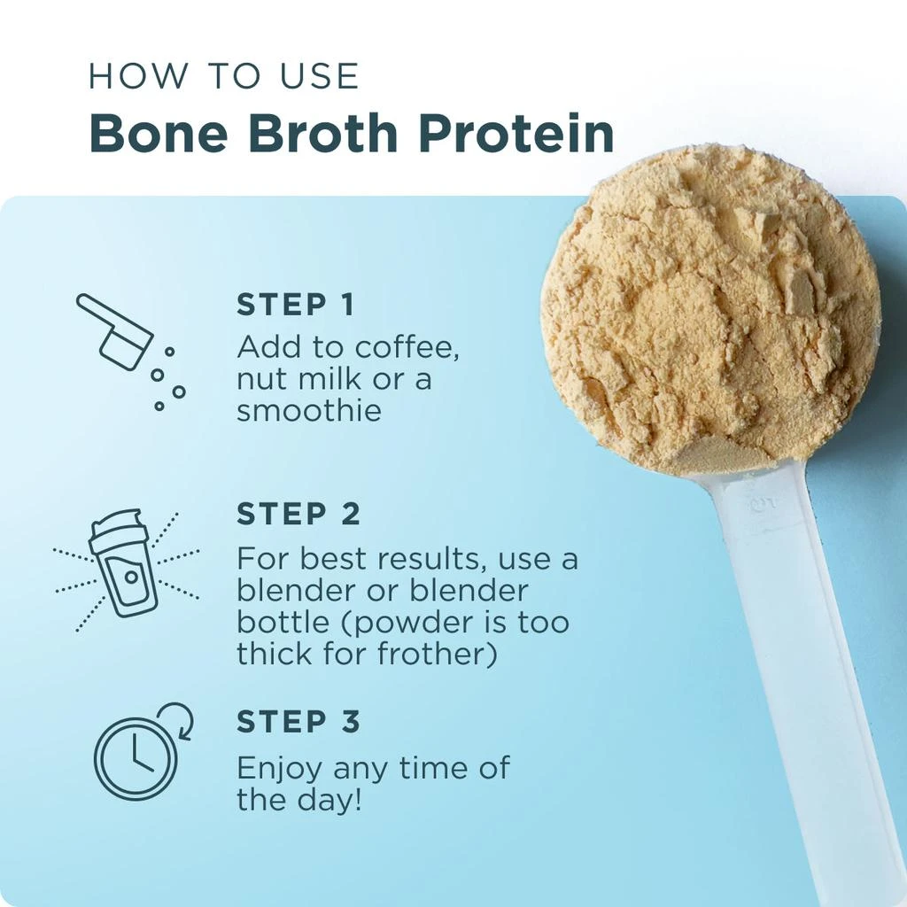 商品Ancient Nutrition|Bone Broth Protein | Powder Vanilla (20 Servings) - Podcast Offer,价格¥1085,第5张图片详细描述