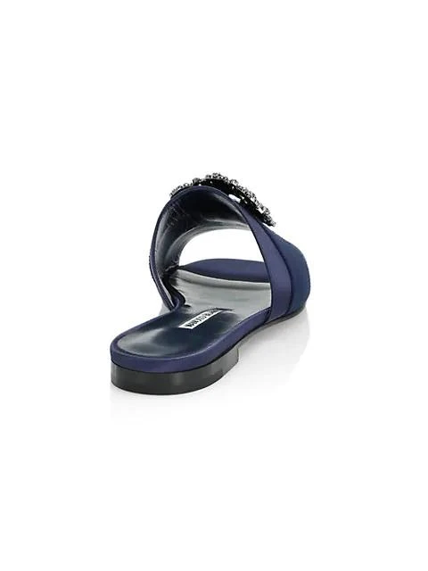 商品Manolo Blahnik|Martamod Embellished Satin Mules,价格¥7623,第3张图片详细描述