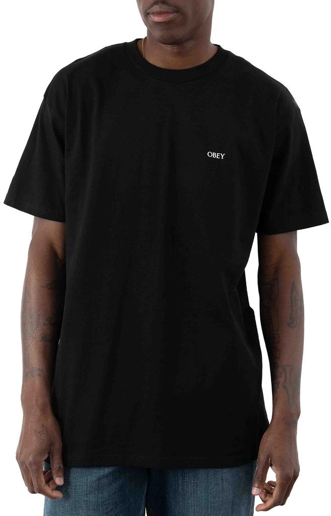 商品Obey|Crosswalk Sign T-Shirt - Black,价格¥71,第2张图片详细描述