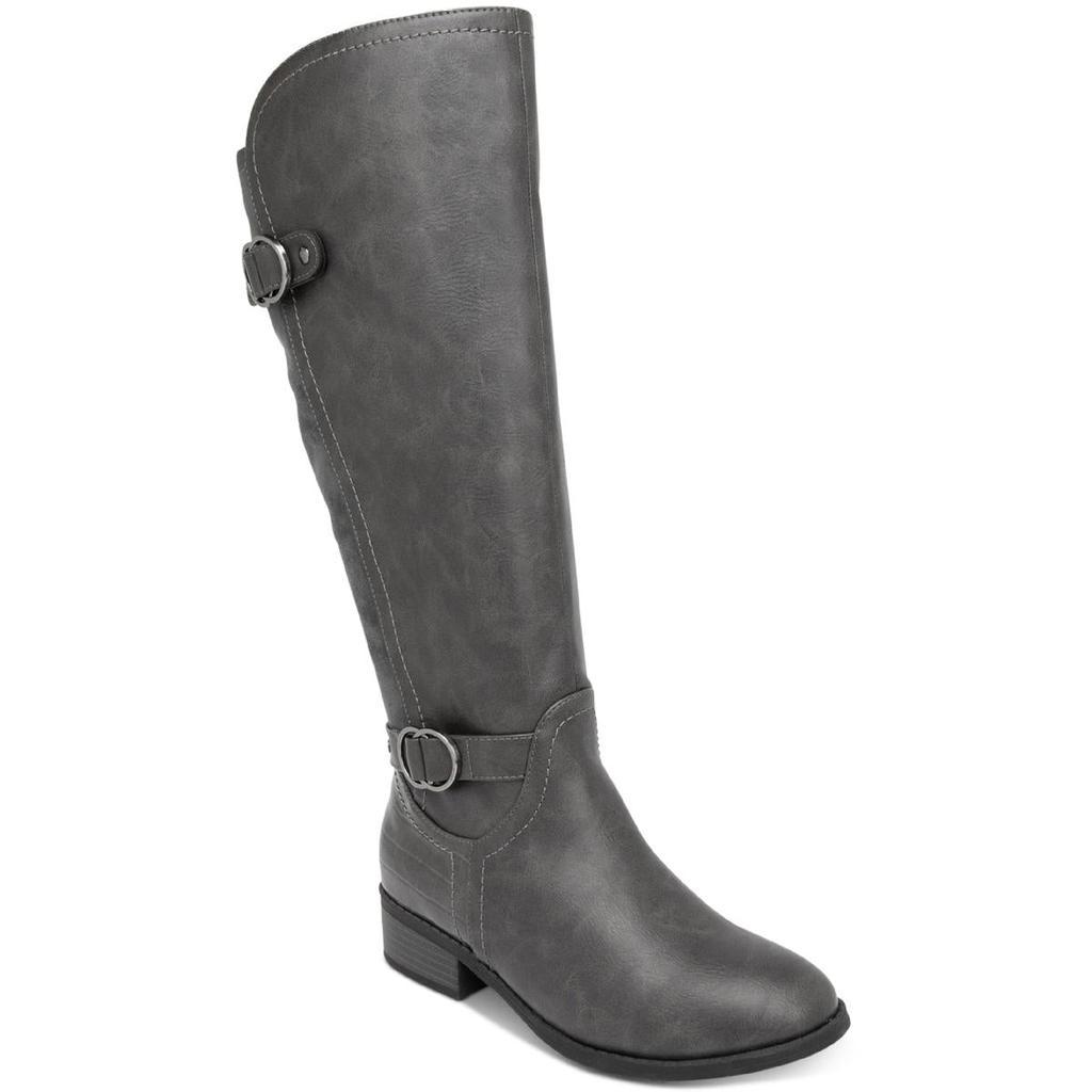 商品Karen Scott|Karen Scott Womens Leandraa Faux Leather Knee-High Boots,价格¥135-¥158,第1张图片