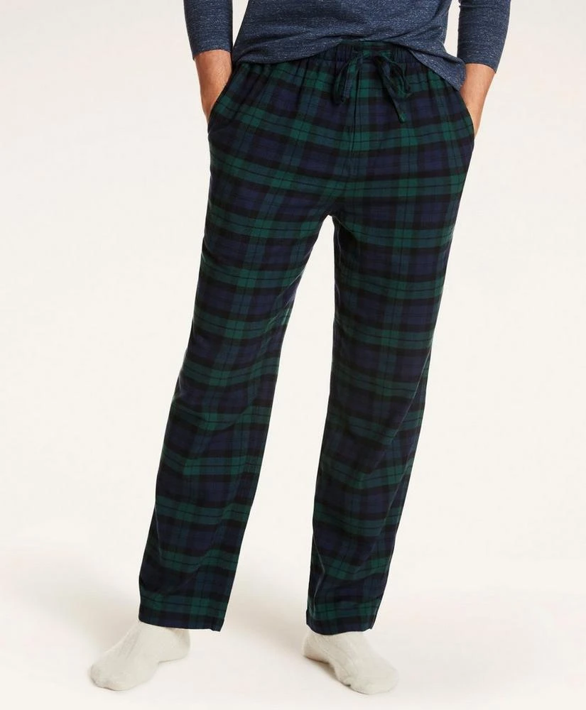 商品Brooks Brothers|Black Watch Flannel Lounge Pants,价格¥165,第1张图片