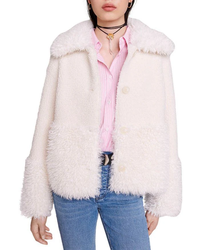 商品Maje|Gipette Faux Fur Coat,价格¥4451,第1张图片详细描述