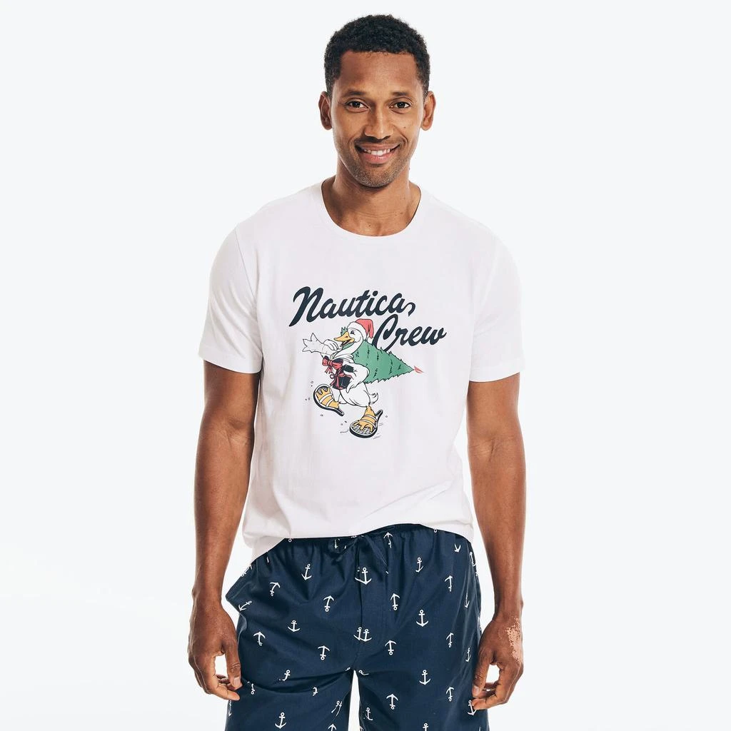 商品Nautica|Nautica Mens Holiday Graphic Sleep T-Shirt,价格¥64,第2张图片详细描述