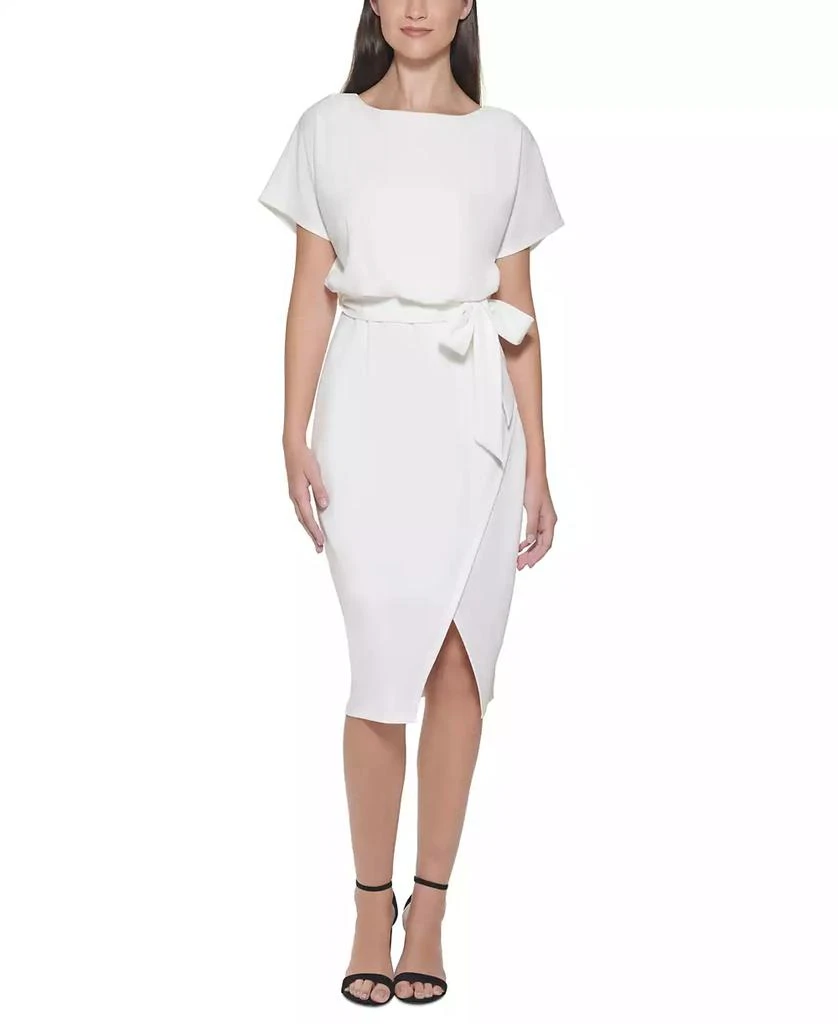商品Kensie|Blouson Wrap Dress,价格¥373,第1张图片