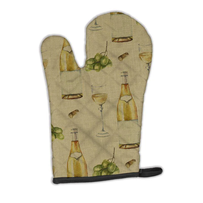 商品Caroline's Treasures|White Wine on Linen Oven Mitt,价格¥154,第1张图片