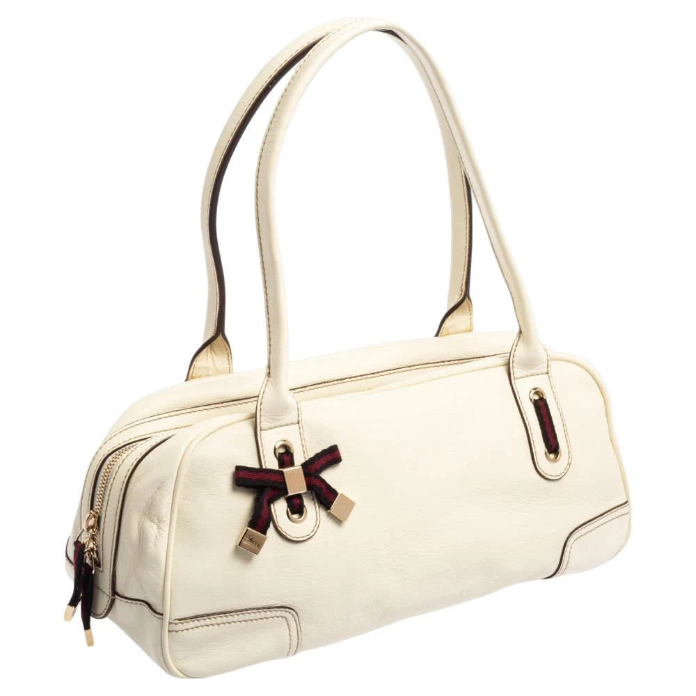 商品[二手商品] Gucci|Gucci White Leather Princy Duffel Bag,价格¥2080,第3张图片详细描述