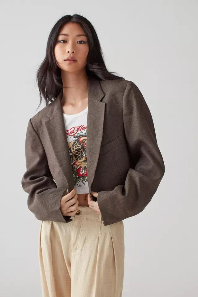 商品Urban Renewal|Urban Renewal Remade Lightweight Cropped Blazer Jacket,价格¥527,第1张图片