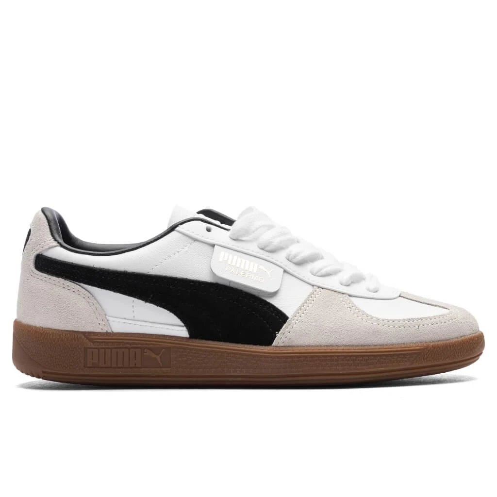 商品Puma|Women's Palermo - White/Vapor Grey/Gum,价格¥672,第1张图片