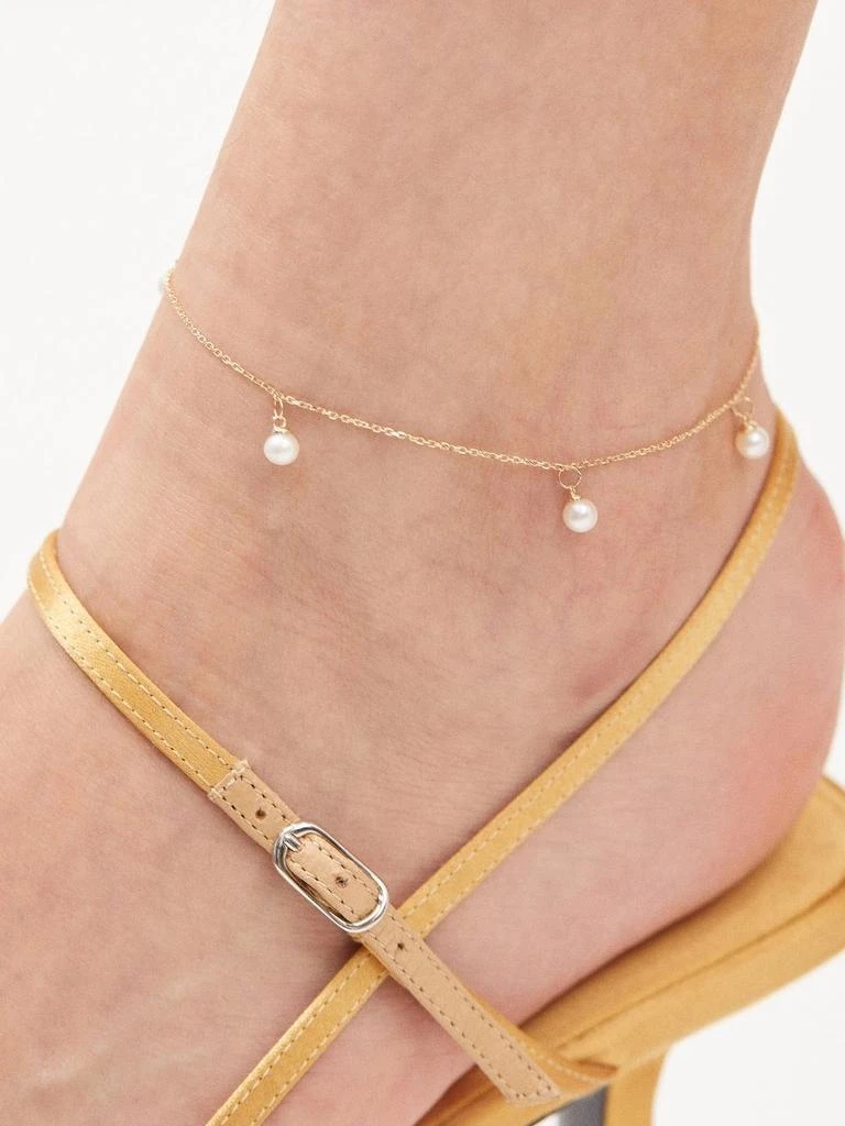 商品MATEO|5 Point pearl & 14kt gold anklet,价格¥2661,第2张图片详细描述