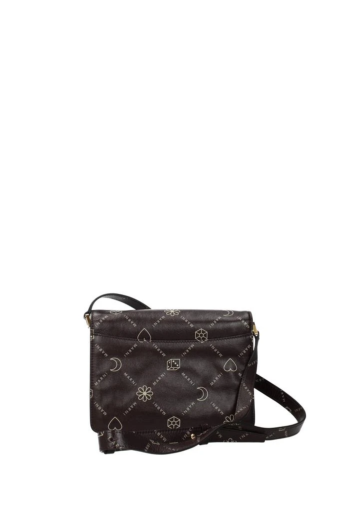 商品Marni|Crossbody Bag Leather Brown Dark Brown,价格¥6002,第3张图片详细描述