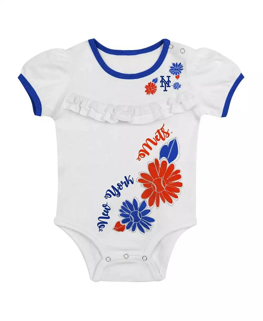 商品Outerstuff|Baby Boys and Girls 3-Piece White New York Mets Sweet Catcher Headband Skirt Set,价格¥280,第5张图片详细描述