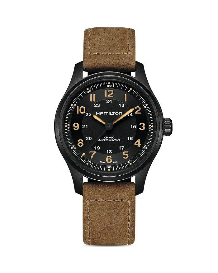 商品Hamilton|Titanium Khaki Field Watch, 42mm,价格¥8195,第1张图片