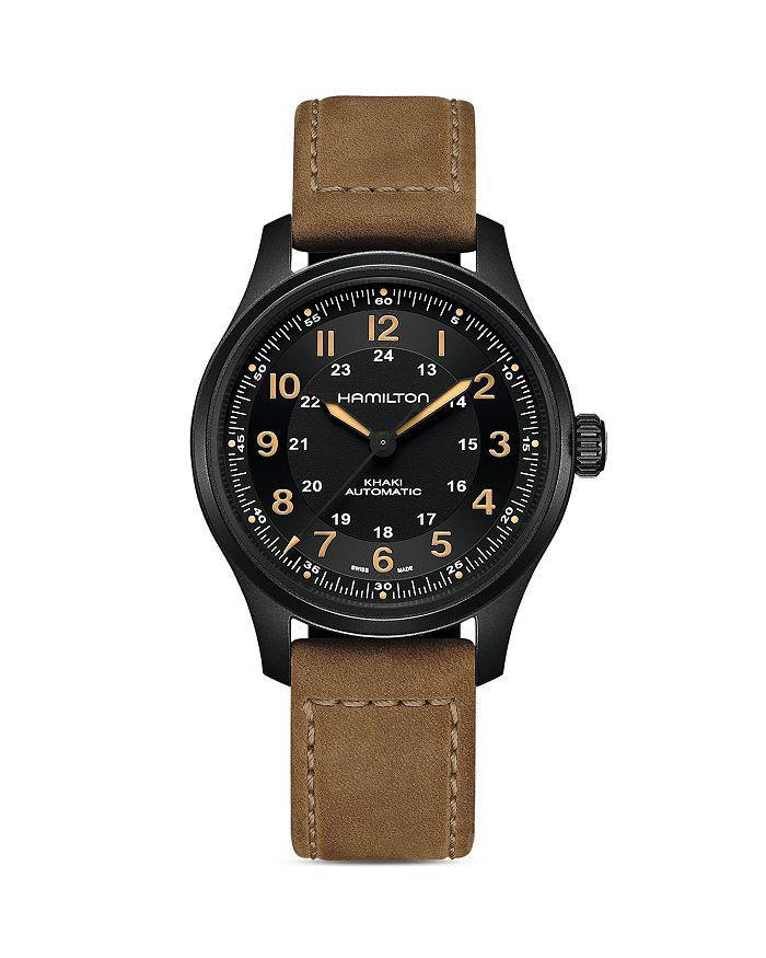 商品Hamilton|Titanium Khaki Field Watch, 42mm,价格¥7446,第3张图片详细描述