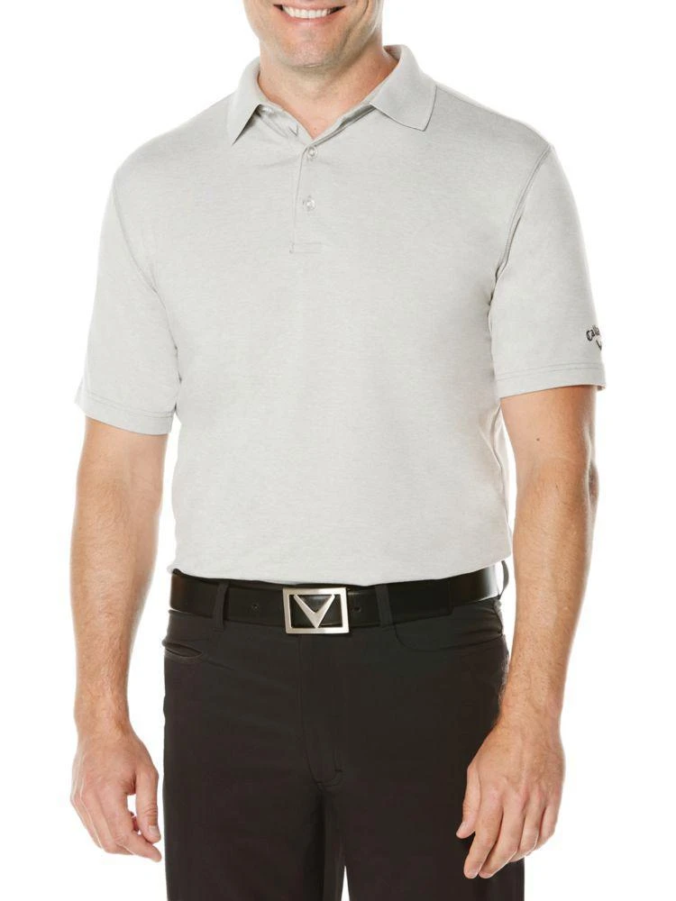 商品Callaway Big And Tall|Big & Tall Short Sleeve Opti-Stretch Golf Performance Heather Polo Shirt,价格¥266,第2张图片详细描述