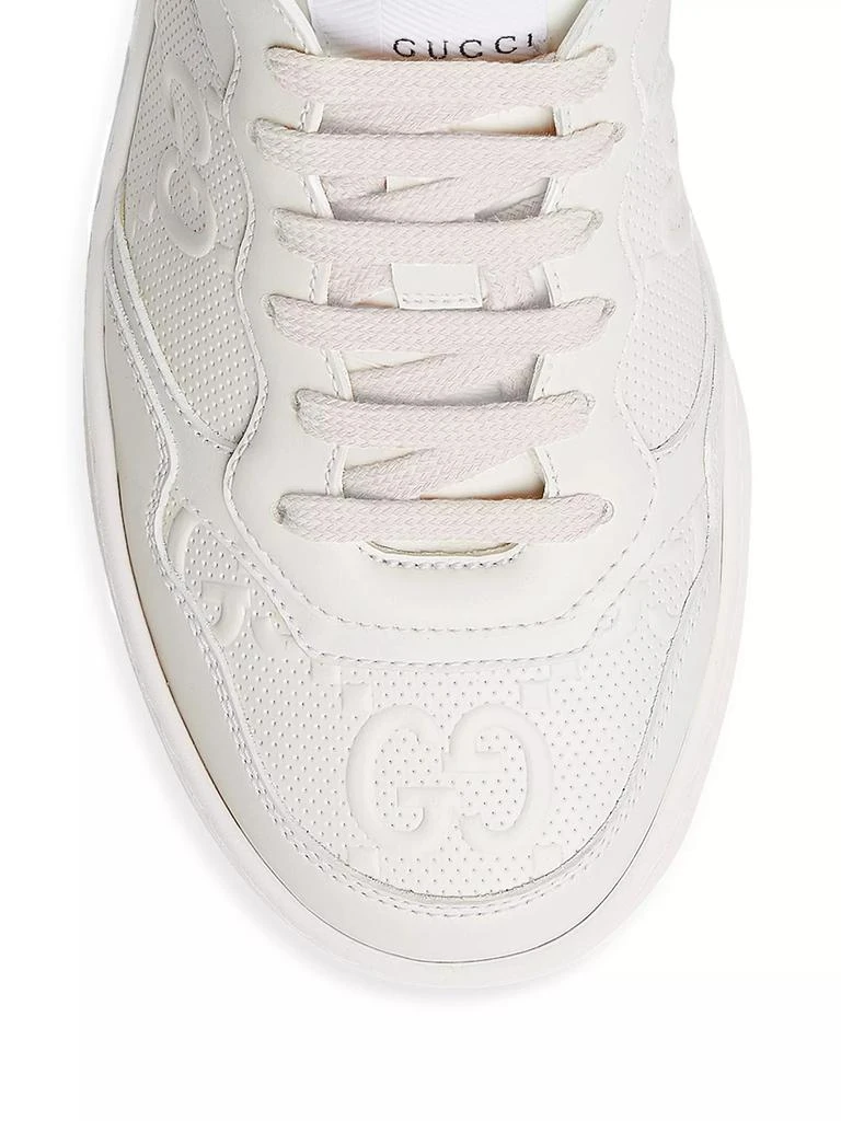 商品Gucci|GG Embossed Leather Sneakers,价格¥7377,第4张图片详细描述