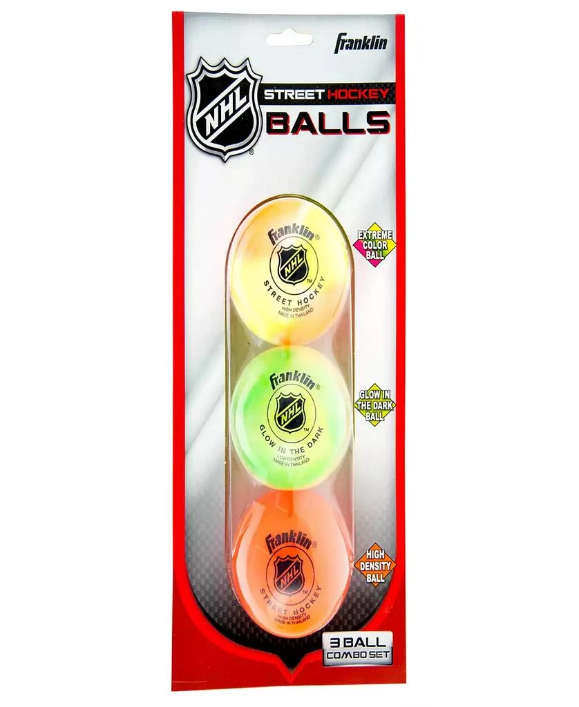 商品Franklin|Nhl Street Hockey Ball Combo 3-Pack,价格¥142,第1张图片