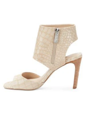 商品Charles David|Croc Embossed Faux Leather Sandals,价格¥200,第4张图片详细描述