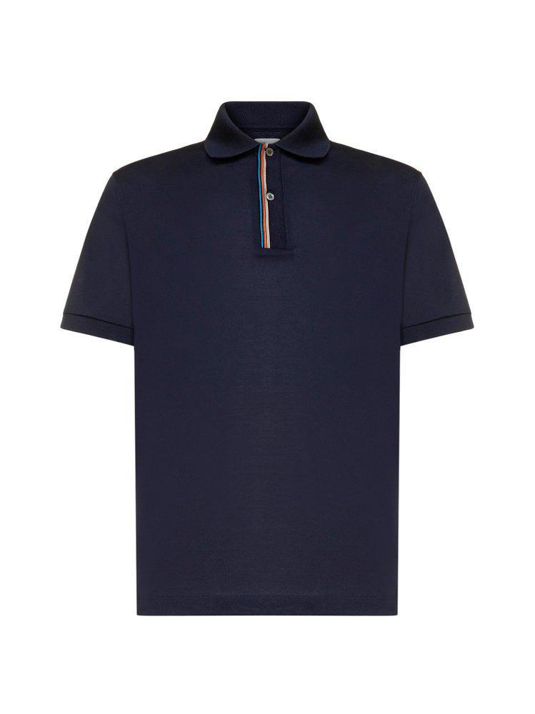 商品Paul Smith|Paul Smith Short-Sleeved Striped Trim Polo Shirt,价格¥1403-¥1638,第1张图片