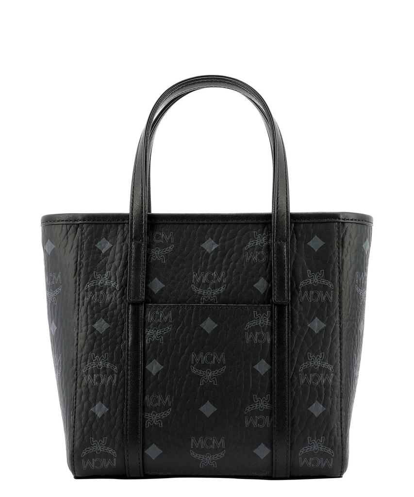 MCM Matte Black Leather Tote Bagトートバッグ X-Large Soft Diamond Tote in Embossed Leather Black | MCM ®US