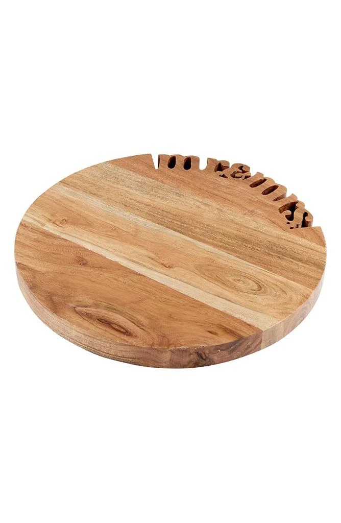 商品CREATIVE BRANDS|Mr & Mrs Wood Serving Tray,价格¥231,第3张图片详细描述