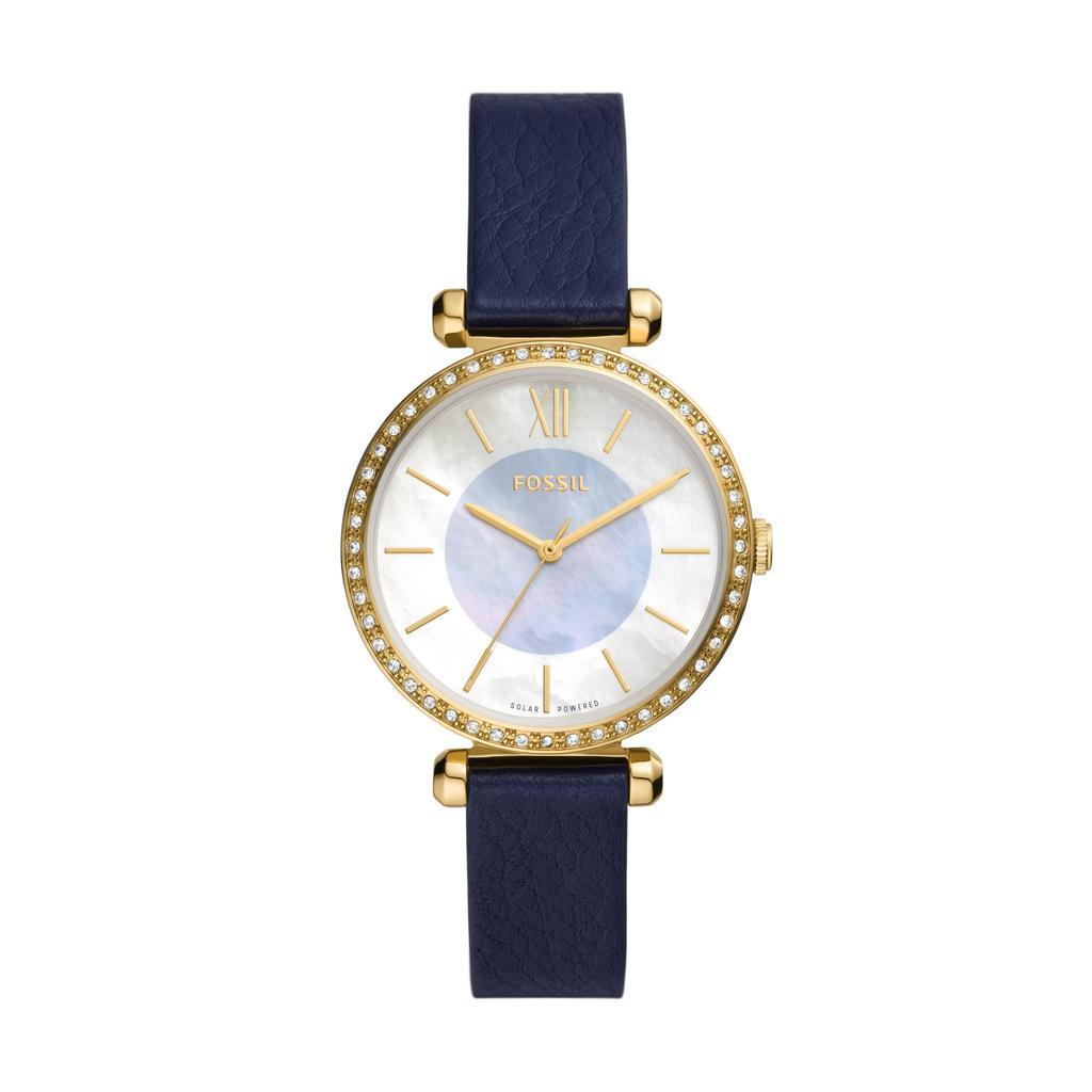 商品Fossil|Fossil Women's Tillie Solar-Powered, Gold-Tone Stainless Steel Watch,价格¥396,第1张图片
