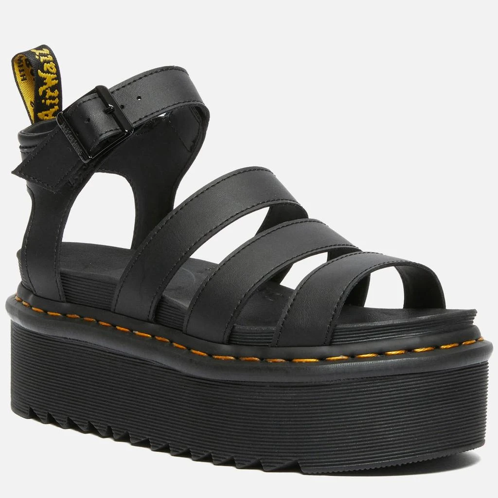 商品Dr. Martens|Dr. Martens Women's Blaire Quad Sandals - Black,价格¥749,第2张图片详细描述