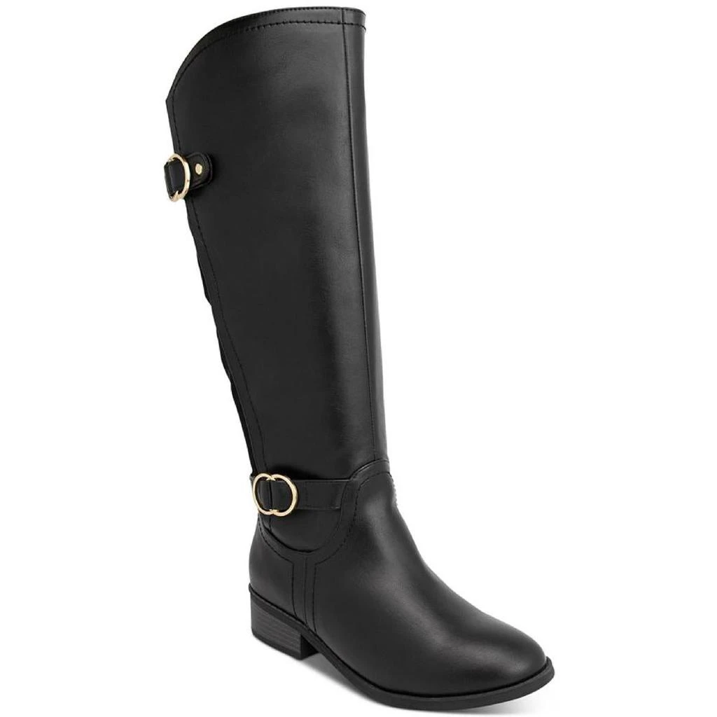 商品Karen Scott|Karen Scott Womens Leandraa Faux Leather Tall Knee-High Boots,价格¥138,第2张图片详细描述