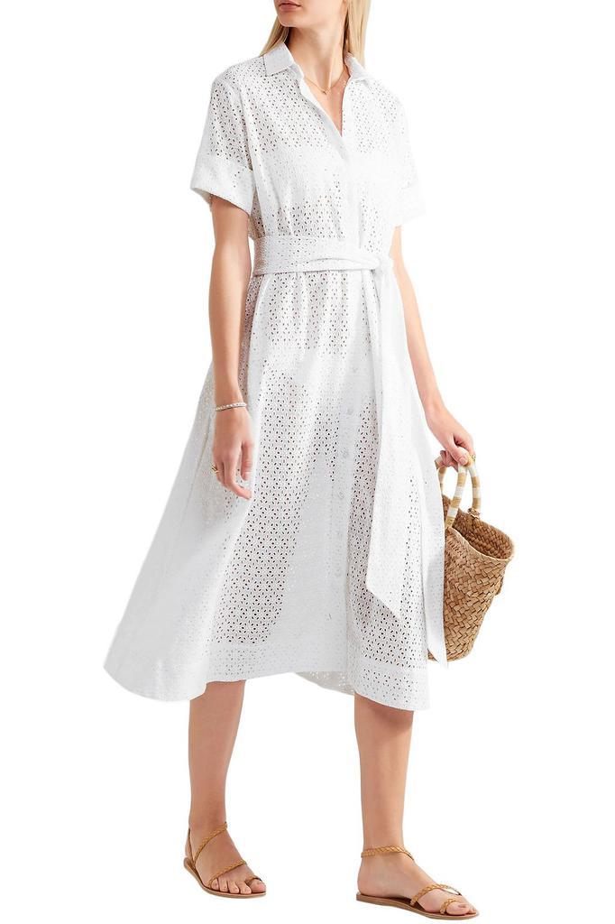 商品LISA MARIE FERNANDEZ|Broderie anglaise cotton shirt dress,价格¥2343,第4张图片详细描述