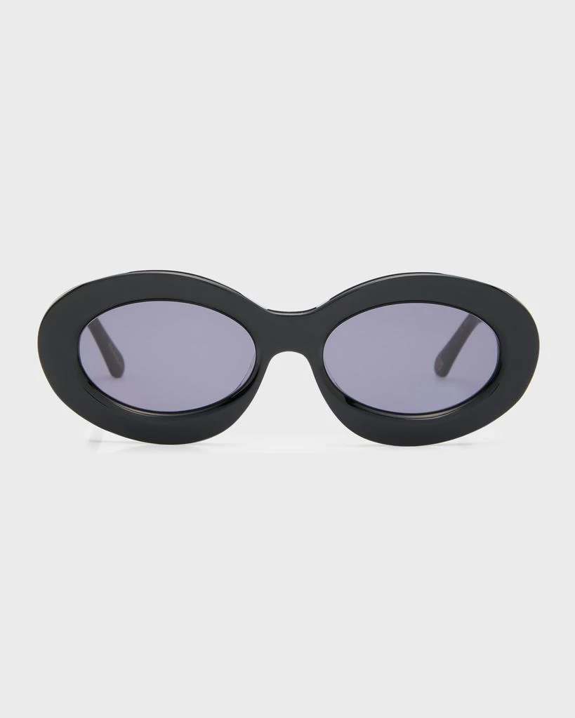 商品KAREN WALKER|Beveled Acetate Oval Sunglasses,价格¥1539,第3张图片详细描述