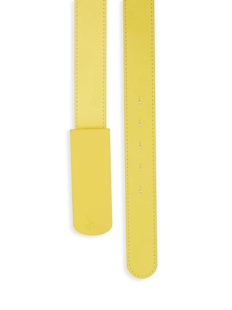 商品Giuseppe Zanotti|Leather Tonal Buckle Belt,价格¥1037,第2张图片详细描述