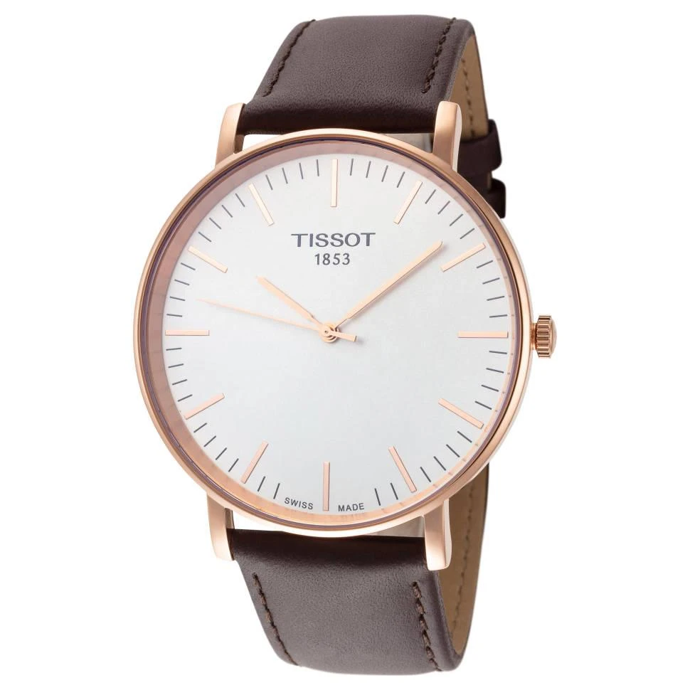 商品Tissot|天梭Everytime系列 男士石英手表42mm T1096103603100,价格¥1202,第1张图片